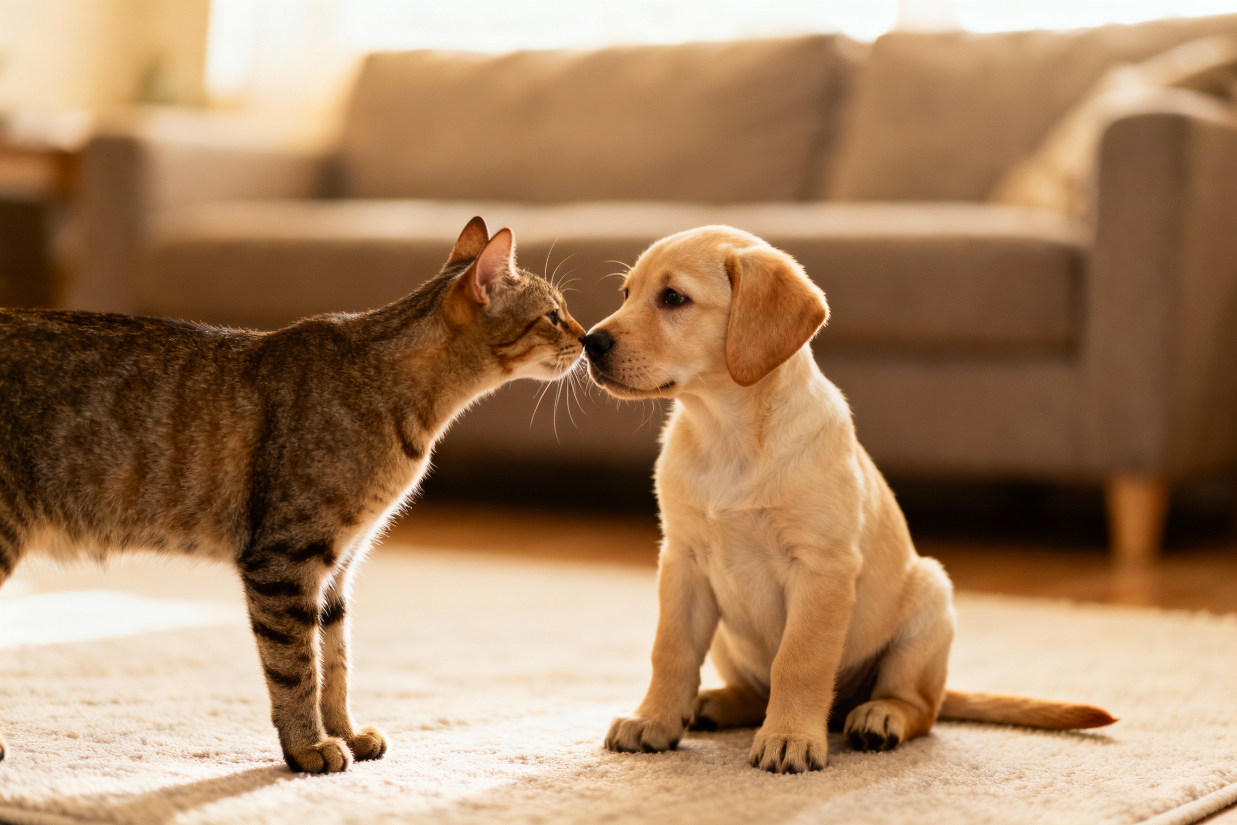 How To Introduce A Labrador Retriever Puppy To A Cat