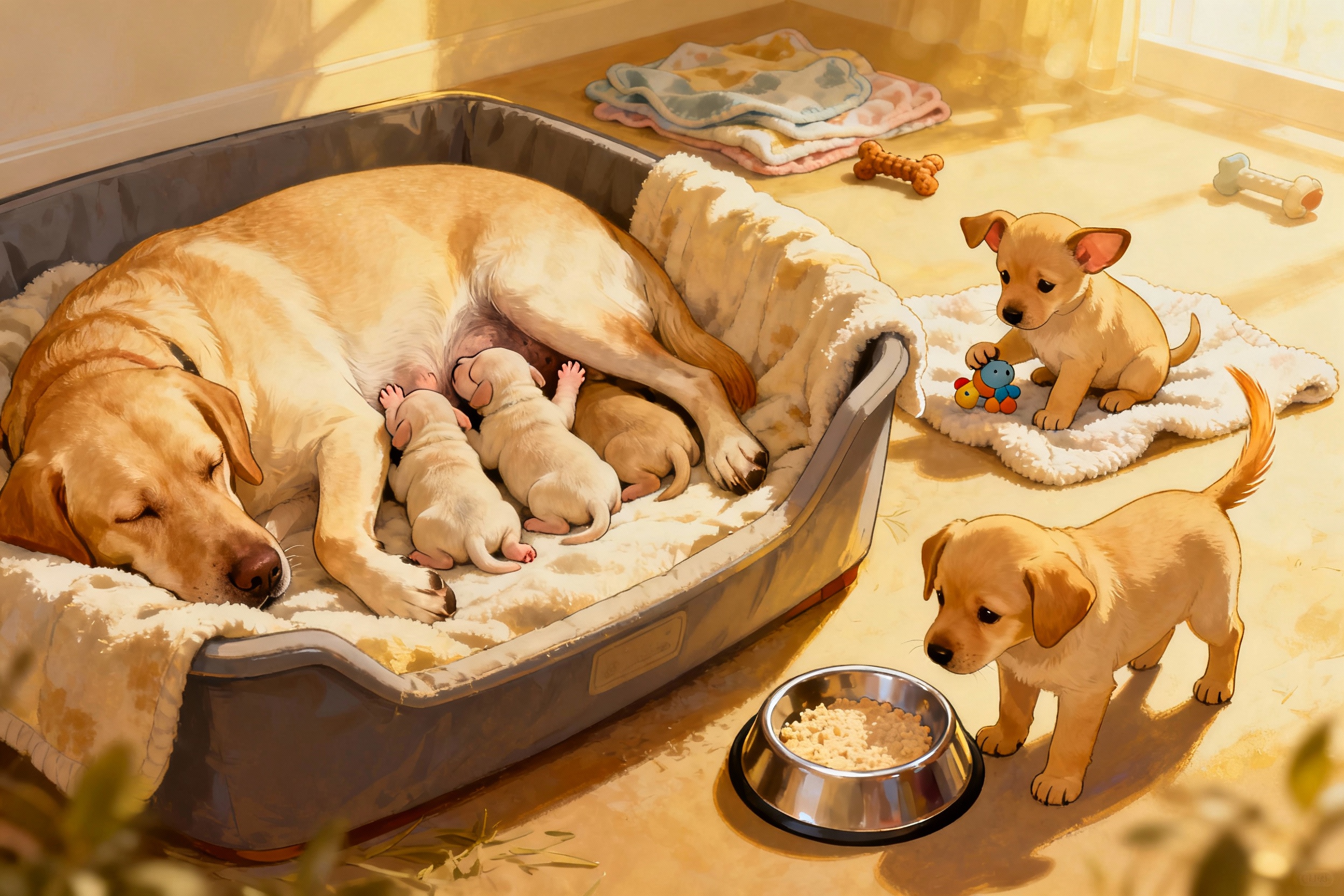 How To Raise Labrador Retriever Puppies From Birth